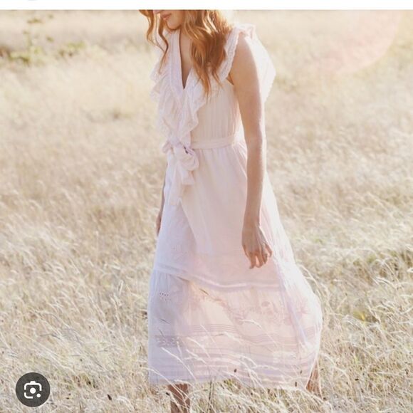 St Roche Wonderland white cotton dress NWT Size 4 - Picture 1 of 8